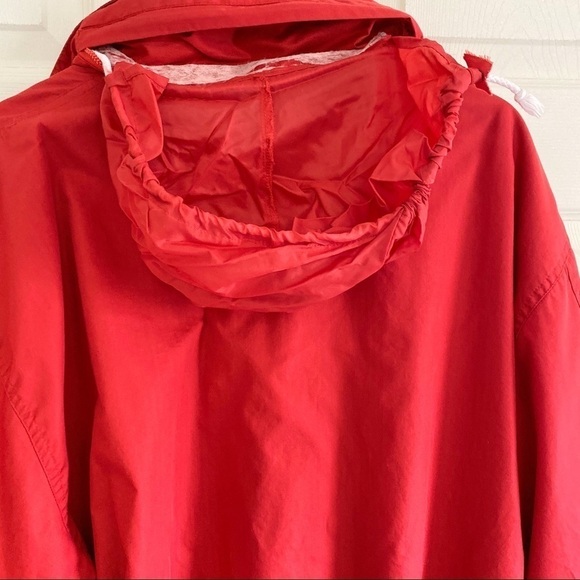 Vintage Duckster Zip Away Hood Zip Red Windbreaker - Picture 8 of 10